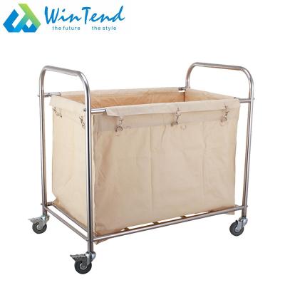 China Rectangular Hospital Trolley Garbage Laundry Trolley Trolley With Linen Bag In Hotel And Hospital for sale