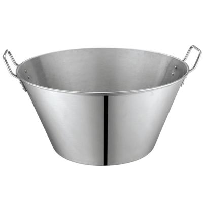 China Sustainable vegetable stainless steel cookware broth pot for kitchen use for sale