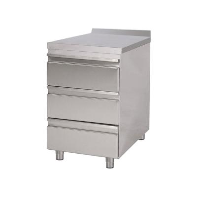 China / Customized Commercial Kitchen Stainless Steel Dish Cabinet Drawer Table for sale