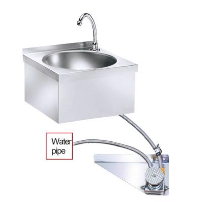 China Without Faucet Hospital Kitchen Stainless Steel Sink Hand Foot Operated Basin for sale