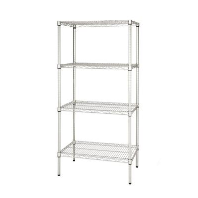 China Suitable For Outdoor Hotel Kitchen Equipment 4 Tiers Heavy Duty Wire Shelving Storage Rack for sale