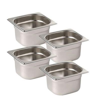 China European Kitchens Hotel Restaurant Stainless Steel Buffet Style 1/6 GN Pans for sale