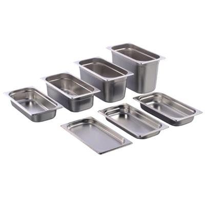 China Kitchenware Manufacturer 1/9 GN Stainless Steel Food Pan Buffet For Kitchen for sale