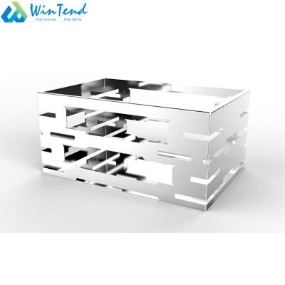 China Eco - Friendly Stainless Steel Buffet Display Beetle Pan Rack Stand For Hotel for sale