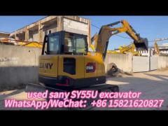 Mini Used Sany Excavator SY55U Sany 5 Ton Excavator With Original Parts