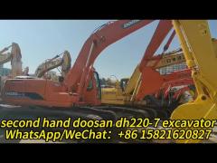 Used Doosan DH220LC-7 Excavator Machine 22 Ton High Maneuverability Second Hand Doosan Digger