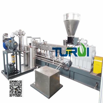 China PP and calcium carbonate SHJ parallel twin screw extruder PE omia pelletizer made in china for sale