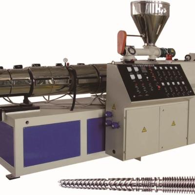 China SJSZ51 105 Conical Twin Pellets Screw Extruder PVC Hot Cut Pelletizer for sale