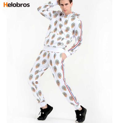 China 2020 Custom Printing Sweatsuit Suit Fleece Tracksuits QUICK DRY Mens Tracksuit for sale