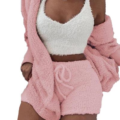 China Custom cold weather QUICK DRY thermal cotton women onesie nightgowns plus size velvet pajamas sets girls sleepwear for sale