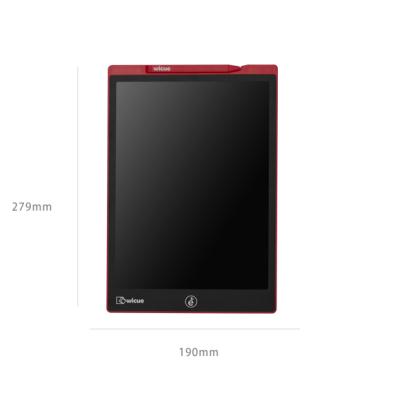 China No chalks Dropshipping 12 inch lcd resource tablets monochrome red wicue notepad and presentation teaching equipment sticky notes for sale