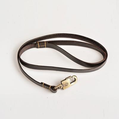 China Wholesale viable small top cowhide metal lock leather dog animal leg, collar. for sale