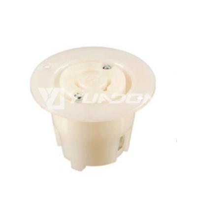 China Twist Locking Receptacle NEMA L6-15R Locking Outlet 15Amp 250Volt Flanged NEMA Female Connector E350410 3-Wire List for sale