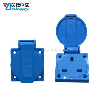 China 250V 13A UK Malaysia IP44 Industrial Waterproof Plug Electrical Socket for sale