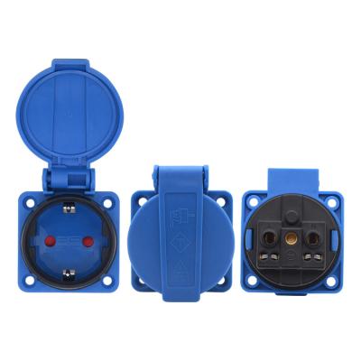 China Yuadon YD-002S 16A 250V Residential/Multipurpose Occupational Safety Electrical Waterproof Socket for Europe for sale