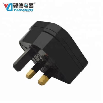 China Commercial hot selling eu to uk ac power converter plug adapter 2 pin around bs5732 for sale