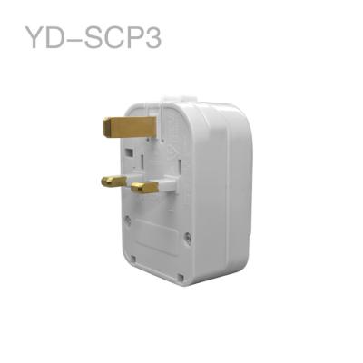 China Residential / General Purpose EU To UK Germany Schuko Locking Power Adapter Plug Adapter With 13A Fuse SCP3 for sale