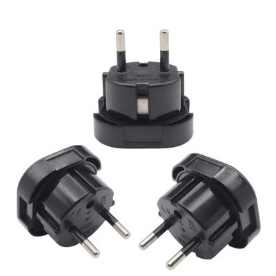 China UK Commercial 3 Pin Plug Adapter EU Travel Adapter Electrical Plug To 2 Pin for sale