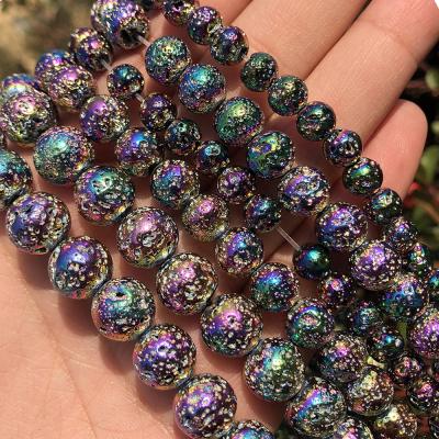 China Wholesale Multicolor Rock Lava Stone Beads For Jewelry Volcanic Making Jewelry Necklace Bracelet Earring Making DIY Bracelet Necklace for sale