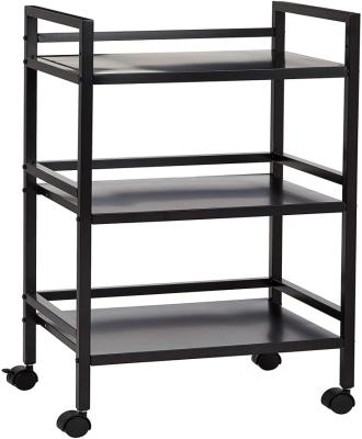 China Multifunctional Storage High Performance 3 Tier Metal Rolling Cart For Bulk Steel Home Storage for sale