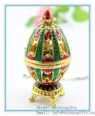 China easter gift set /diamond golden/ Russian Style / easter egg / jewelry box for sale