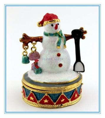 China Snowman Jewelry box for Christmas Gifts for sale