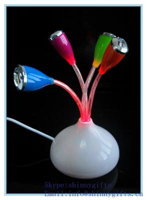 China 2014 newest promo gifts usb hub in vase shape with changing led light for sale