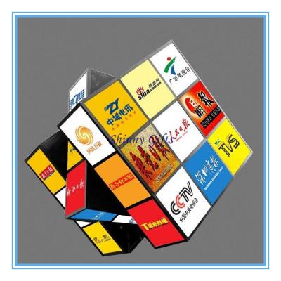 China Business logo Cube Puzzle Brain Teaser 3x3x3 for sale