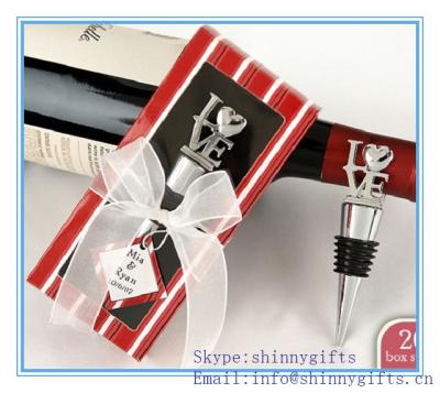 China PERSONALIZED EXPRESSIONS COLLECTION WINE BOTTLE STOPPER FAVORS for sale