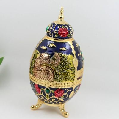 China Shinny Gifts Vintage European Home Decor Metal Craft Gifts Automatic Toothpick Holder for sale