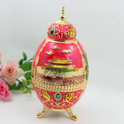 China Shinny Gifts Home Decor Metal Craft Gifts Antique Metal Toothpick Holder for sale