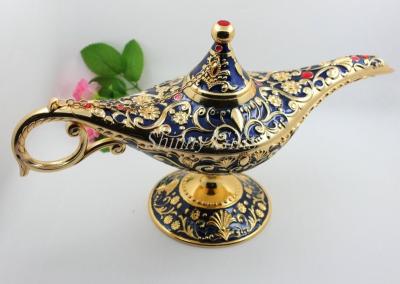 China Shinny Gifts Fashion Home Design Golden Aladdin's Magic Lamp for sale