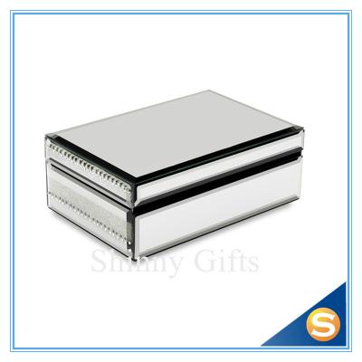 China Silver Royal Design Mirror Jewellery box packaging Gift Box for sale