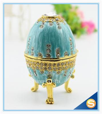 China easter egg wedding gift /wedding gift / Easter egg/ blue colour with diamond for sale