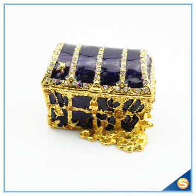 China Shinny Gifts Gold Plated Handmade Purple And Red Jewelry Box Wholesales SCJ247 for sale