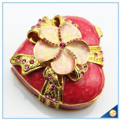 China Shinny Gifts Customized Heart Shape Handmade Storage Trinket Box SCJ 388-1 for sale