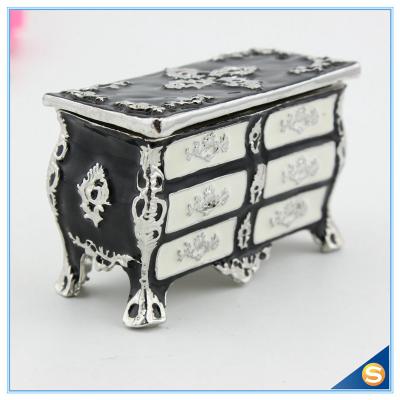 China European Style Large Storage Desk Shape Trinket Box Creative Retro Jewelry Box SCJ816 for sale