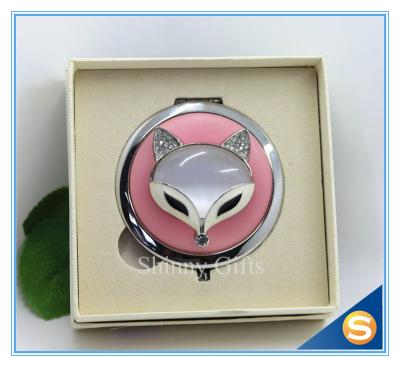 Китай Shinny Gifts Creative Fox Design Makeup Mirror Fancy Convenience Pocket Mirror продается