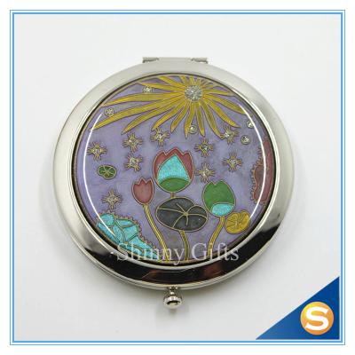 China Shinny Gifts Hot Sale Factory Directly Makeup Mirror Small Metal Mirror for sale