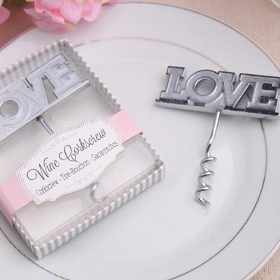 China Metal Materials Love Wine Bottler Opener Wedding Favor Party Favor for sale