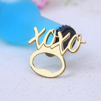 Китай Wedding Favor Gold XO Bottle Opener Favor продается