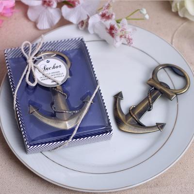 China Anchor Nautical Theme Wedding Favor Bottle Openers for sale