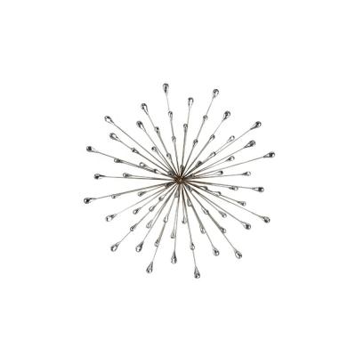 China Minimalist Yiju Metal Starburst Wall Decor with Acrylic Luxury Wall Arts Bedroom and Living Room Display Lobby Wrought Iron Hanging for sale