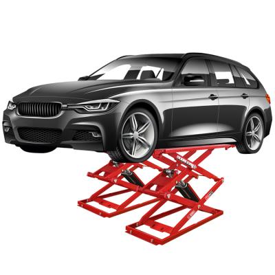 China Super Thin Car Scissor Lift Scissor Car Lift Hydraulic Car Scissor Lift for sale