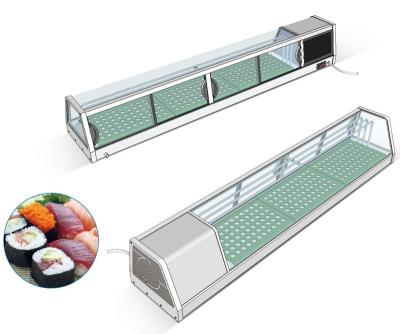 China Chiller Supermarket Display Bar Single-temperature Sushi Showcase Counter Refrigerating Equipment For Sale for sale