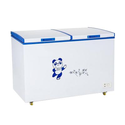 China Commercial Supermarket Chest Freezer Open Top Kitchen Horizontal Refrigerator and Freezer with Lock and Key for sale