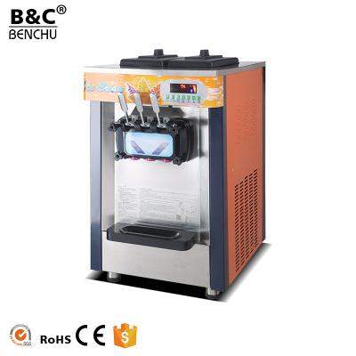 China Snack Factory Table Top Frozen Yogurt Ice Cream Machine Commercial Soft Ice Cream Maker for sale