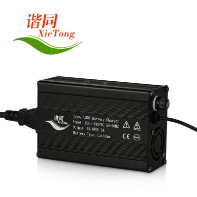 China Standard Battery 48V 54.6V 5A Battery Charger For Electric Bike Hoverboard Scooter In Running Car LED Lamp Power Style Industrial for sale