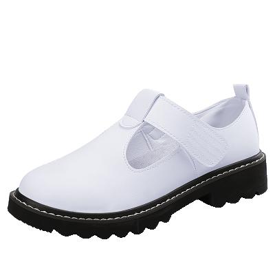 China Fashion Trend Women's Casual Leather Shoes Fashion Trend Nurse Shoes With White for sale