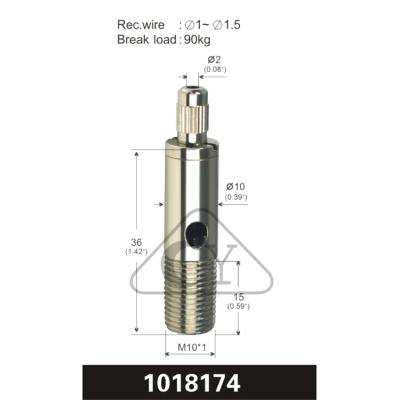 China High Tenacity Suspension Aircraft Hanging Kits Wire Gripper Clamp 1018174 for sale